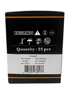 22G - Microcannulas  Box- 25pcs sets