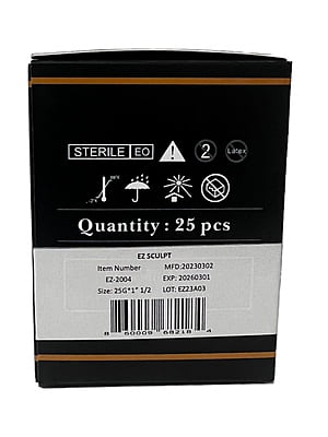 25G - Microcannulas  Box- 25pcs sets